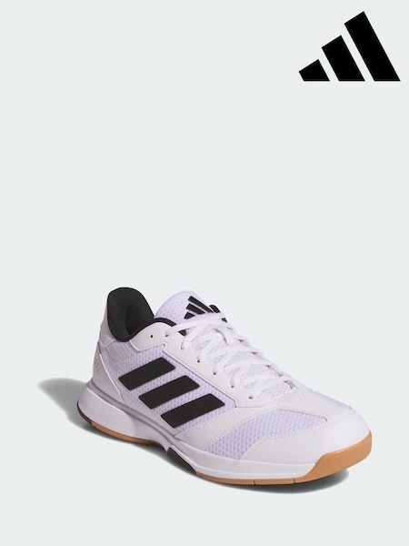 adidas White Ligra 8 Indoor Shoes (V01575) | £60