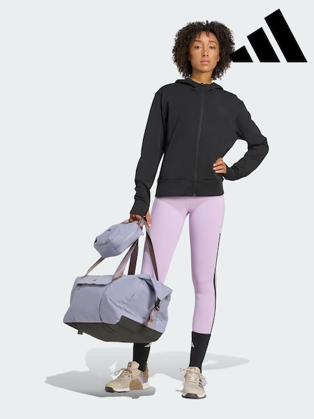 adidas Purple Optime 3-Stripes Full Length Leggings (V01617) | £50