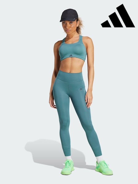 adidas Green Optime Stash 7/8 Leggings (V01622) | £45