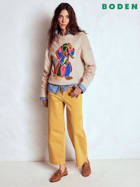Boden Natural Natalie Embroidered Jumper K1019 (V01787) | £129