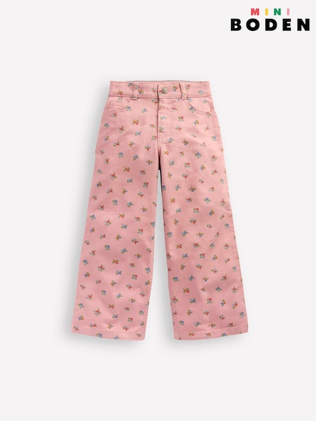 Boden Pink Wide Leg Trousers (V01805) | £32 - £37