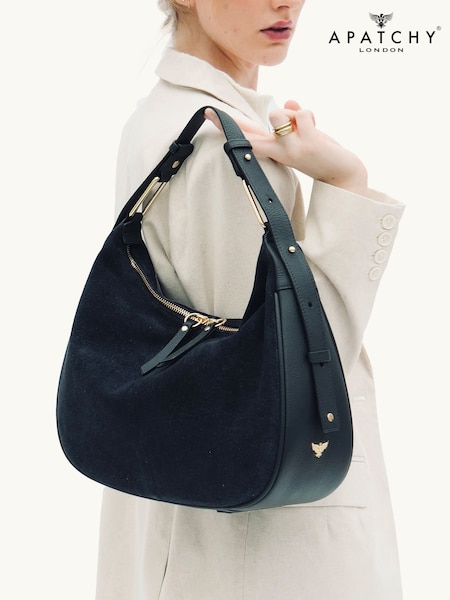 Apatchy Blue The Charlie Suede Bag (V02173) | £175