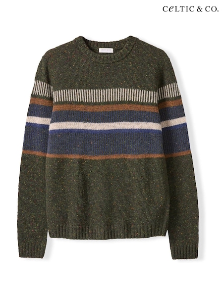 Celtic & Co. Green Mens Statement Donegal Jumper (V02349) | £139