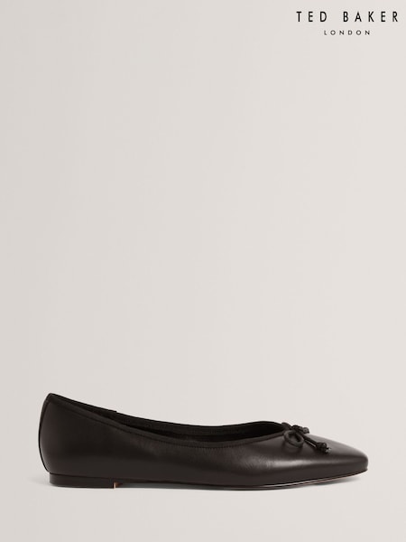 Ted Baker Black Balleri - Leather Ballet Flats (V02406) | £99