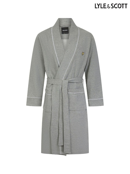 Lyle & Scott Grey Kobe Kimono Robe (V02414) | £75