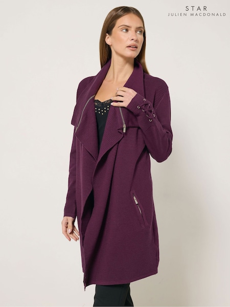 Star by Julien MacDonald Red Edge To Edge Zip Cardigan (V02489) | £75