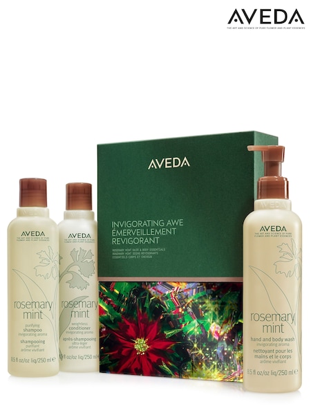 Aveda Invigorating Awe Rosemary Mint Hair Body Essentials Gift Set (V02520) | £50
