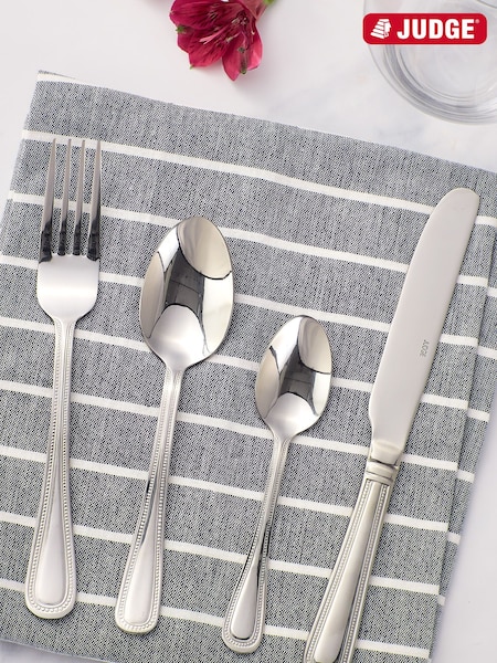 Judge Silver Bead 32 Piece Cutlery Set (V02544) | £40