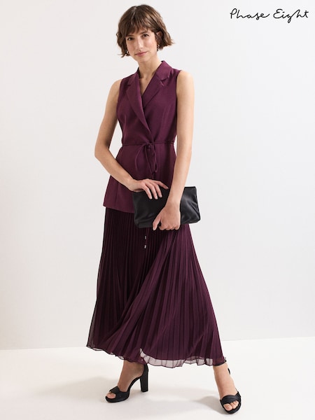 Phase Eight Red Becky Midi Dress (V02641) | £229