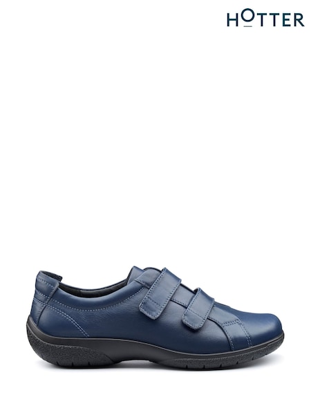 Hotter Blue Regular Fit Leap II Touch-Fastening Shoes (V03053) | £89