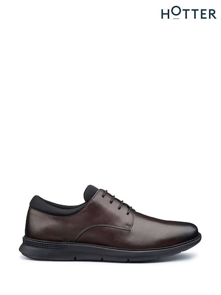 Hotter Brown Regular Fit Hugo Lace-Up Shoes (V03057) | £99