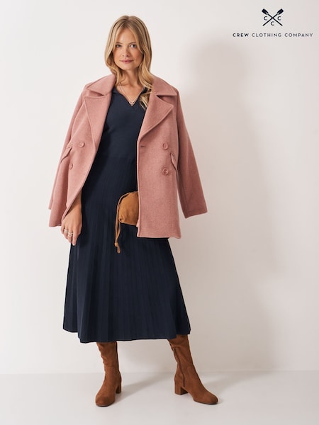 Crew Clothing Company Blue Poppy 3/4 Sleeve Dress (V03128) | £89