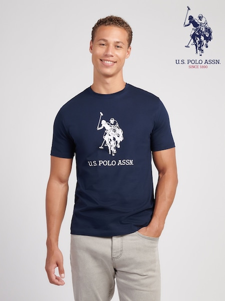 U.S. Polo Assn Blue Mens Rider T-Shirt (V03159) | £28