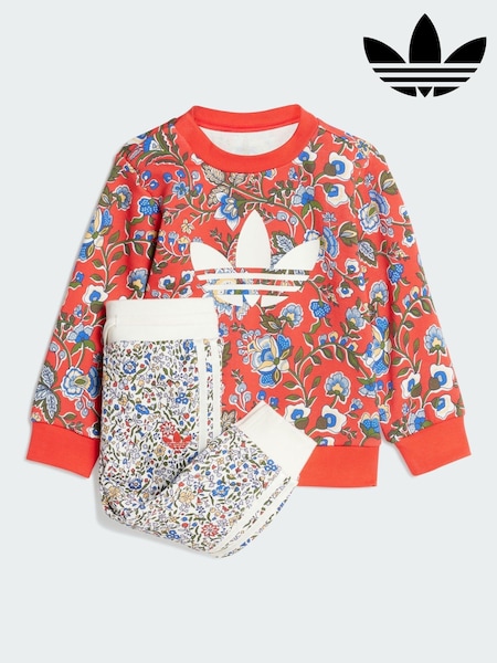 adidas Originals Red X Liberty London Crew Set (V03317) | £35