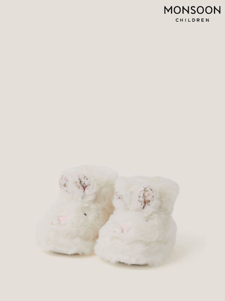 Monsoon Cream Baby Bunny Slipper Boots (V03332) | £16