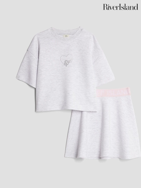 River Island Grey Premium Essential Skirt Set (V03362) | £29