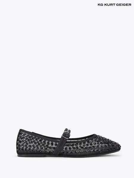 KG Kurt Geiger Black chrome Mesh Pumps (V03381) | £129