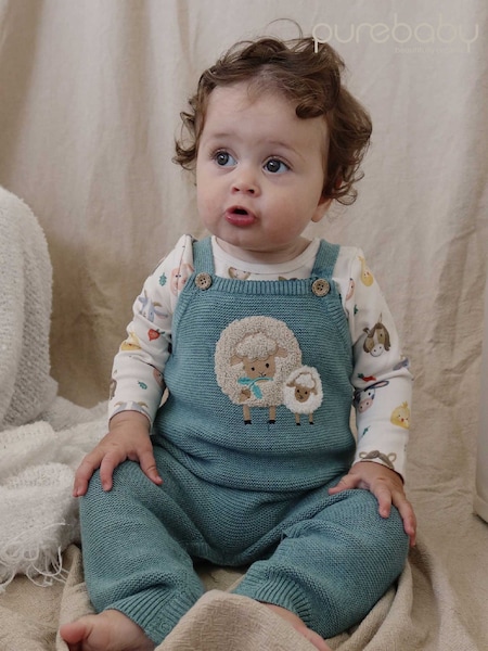 Purebaby Natural Farm Friends Thick Bodysuit (V03509) | £20