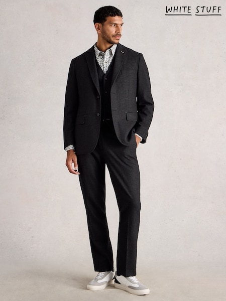 White Stuff Grey Wool Blend Blazer (V03567) | £140