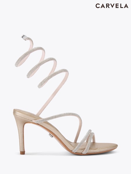 Carvela Gold Carvela Spiral 80 Sandals (V03616) | £149