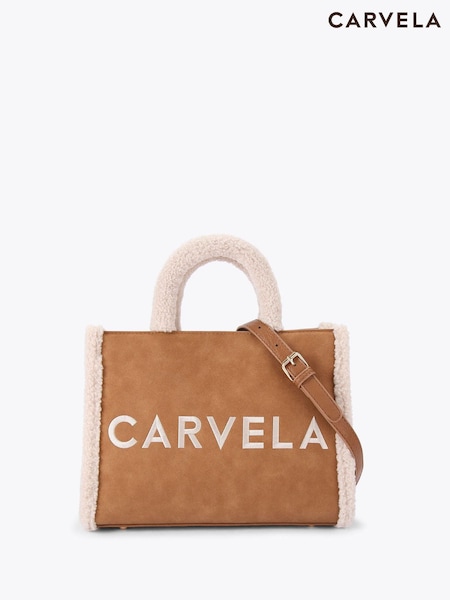 Carvela Natural Frame Midi Fur Bag (V03626) | £89