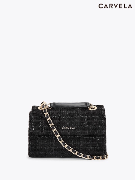 Carvela Black Carvela Rosa Chain Black Shoulder Bag (V03637) | £79