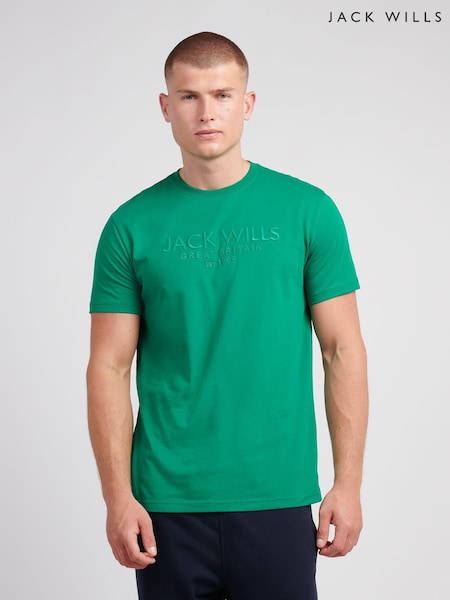 Jack Wills Green Carnaby T-Shirt (V03695) | £25