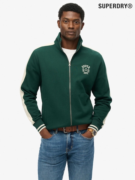 Superdry Green Athletic Club Track Top (V03837) | £55