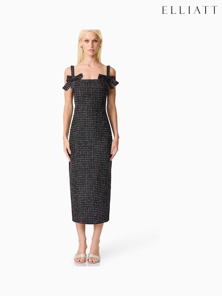 Elliatt Black Alia Midi Dress (V03874) | £222