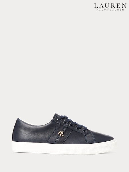 Lauren Ralph Lauren Navy Janson II Nappa Leather Sneakers (V03915) | £89