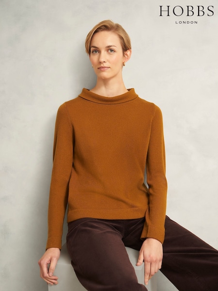 Hobbs Tan Brown Audrey Jumper (V03926) | £95