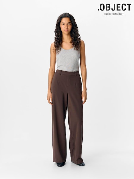 OBJECT Brown Wide Leg Trousers (V03953) | £45