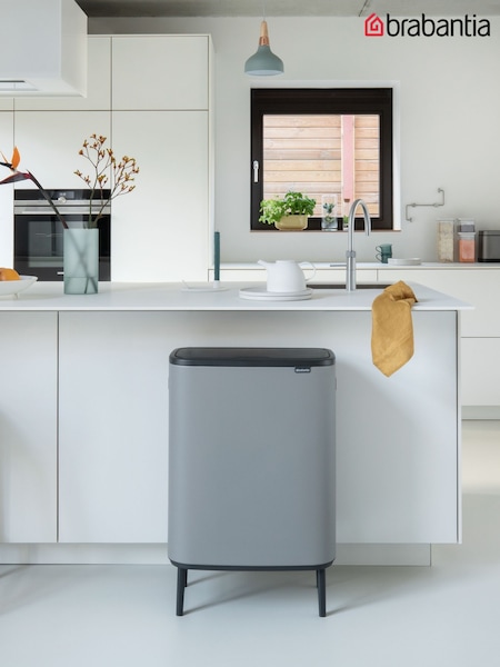 Brabantia Mineral Concrete Grey Bo Touch Hi Bin 2 x 30L (V04014) | £230