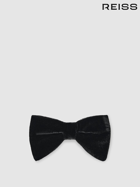 Reiss Black Hike Velvet Bow Tie (V04095) | £12