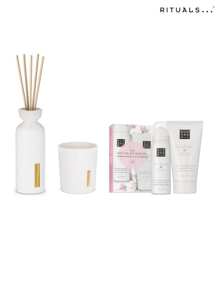 Rituals The Ritual of Sakura Mini Diffuser Candle and Bodycare Duo Gift Set (V04134) | £44