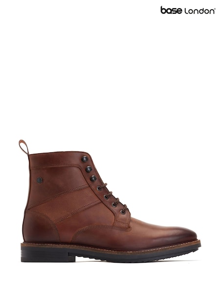 Base London Brown Dickson Pull Up Boots (V04210) | £80