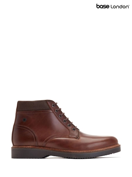 Base London Brown Dugan Waxy Boots (V04212) | £80