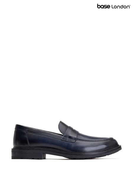 Base London Blue Ivey Loafers (V04218) | £75