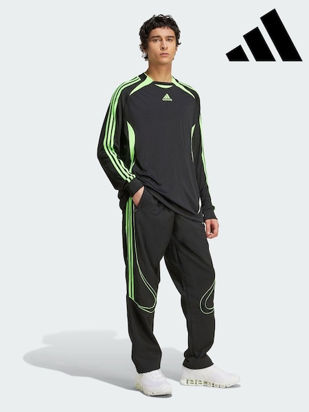 adidas Originals Black Teamgeist Adicolor Long Sleeve T-Shirt (V04412) | £38