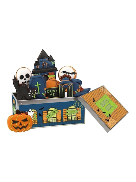 Biscuiteers Hand Iced Haunted House Biscuit Tin (V04729) | £40