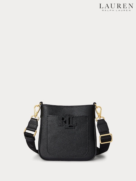 Lauren Ralph Lauren Black Cameryn Leather Cross-Body Bag (V06042) | £235