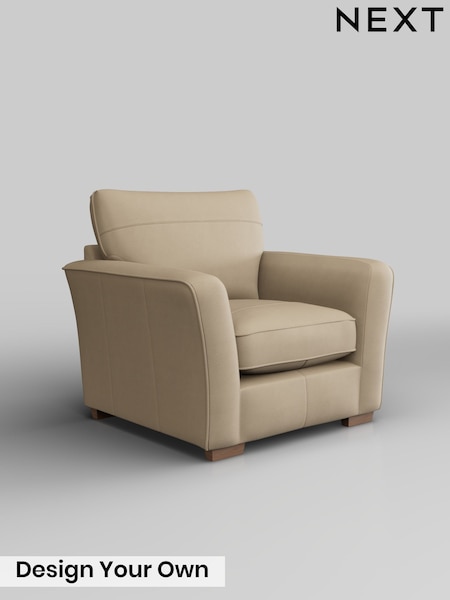 Turin Leather/Light Natural Heath Highback Leather (V06244) | £1,450