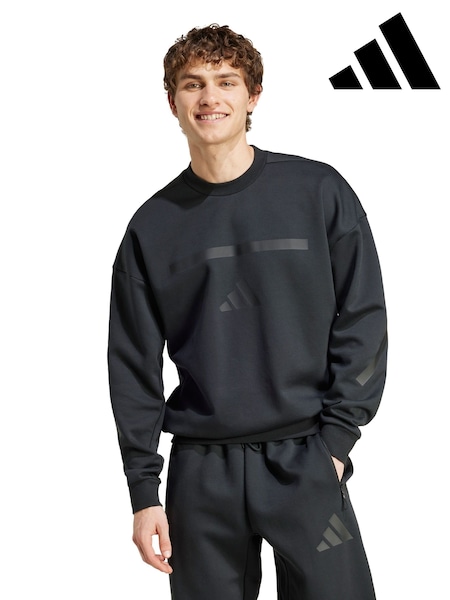 adidas Black New Z.N.E. Sweatshirt (V06446) | £75
