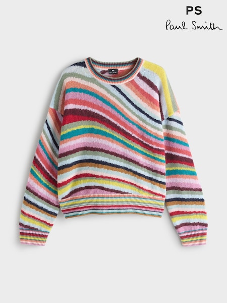 PS Paul Smith Pink Swirl Knit Jumper (V06755) | £340