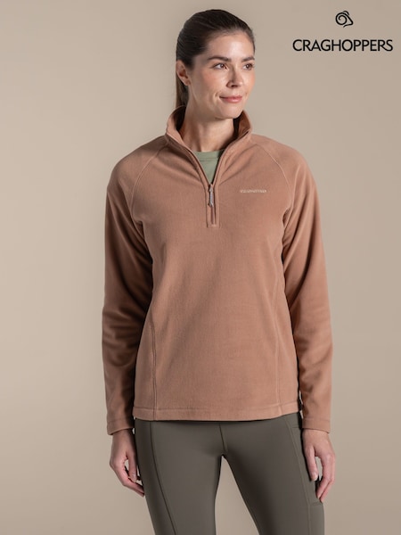 Craghoppers Miska VI Half Zip Brown Fleece (V06810) | £25