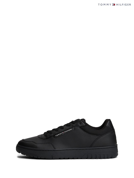 Tommy Hilfiger Black Cleat Basketball Trainers With Leather (V08002) | £90