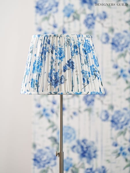 Designers Guild Cobalt Kyoto Flower Pleated Shade (V08135) | £55