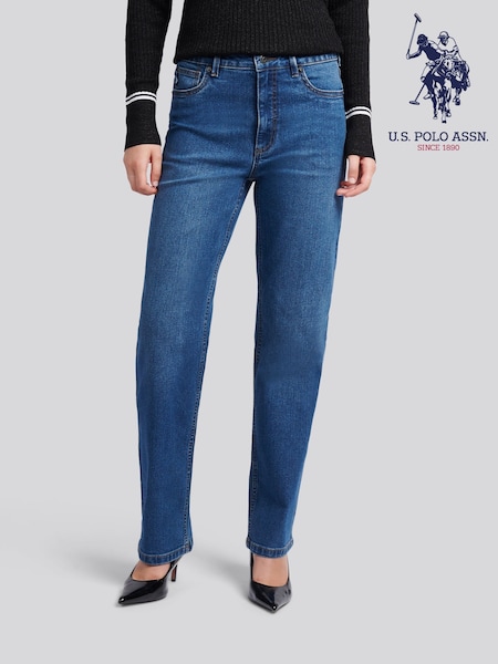 U.S. Polo Assn Dark Blue Straight Fit Jeans (V08234) | £45