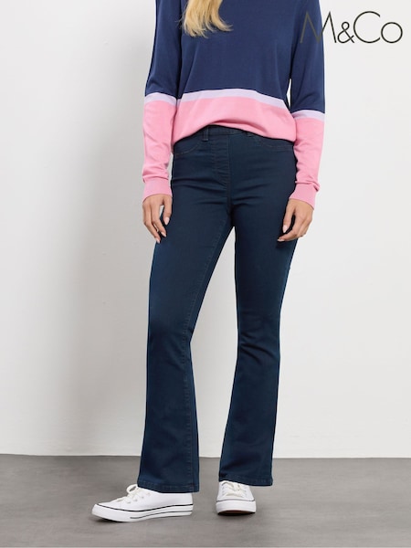 M&Co Blue Petite Bootcut Jeggings (V08401) | £30