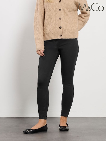 M&Co Black Petite Skinny Jeggings (V08415) | £30